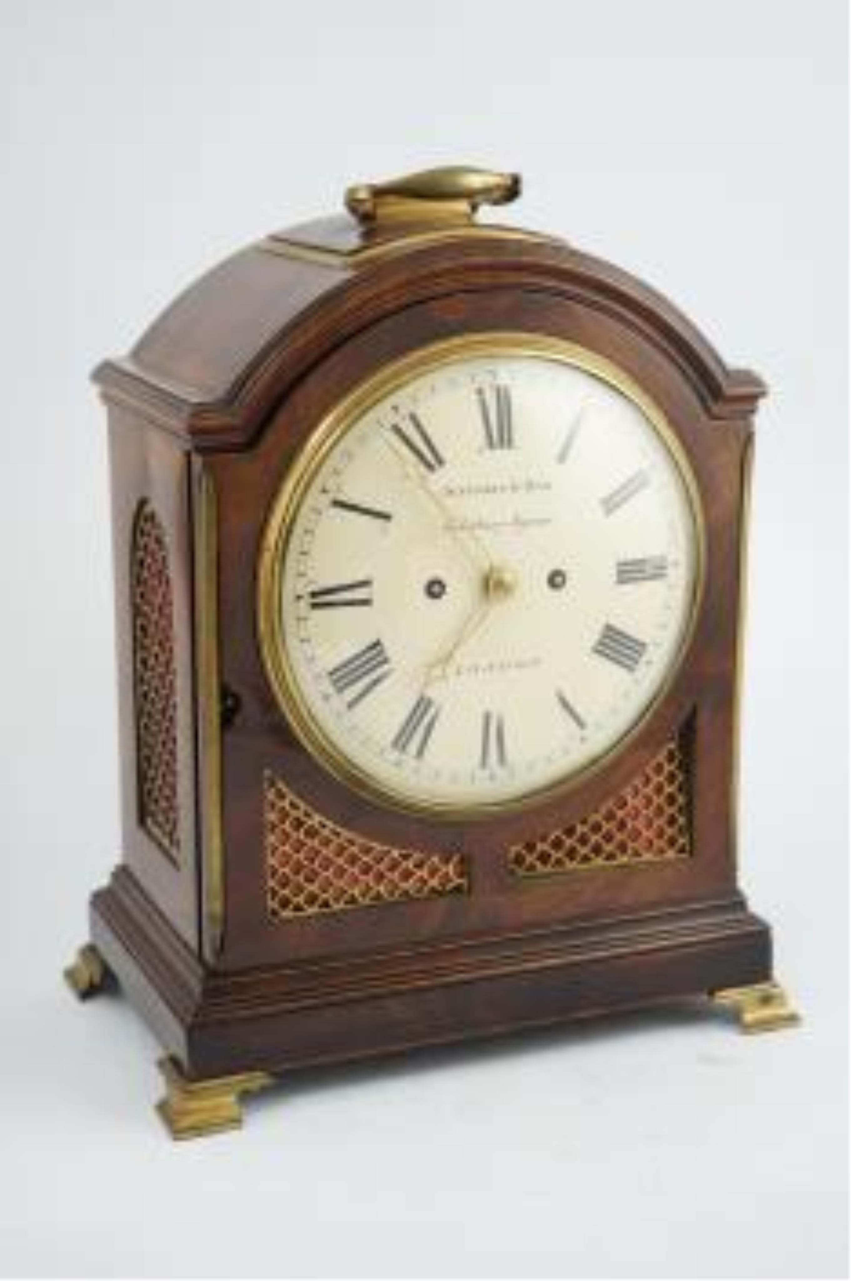 Jefferys & Ham, Salisbury Square, London. A George III eight day repeating bracket clock